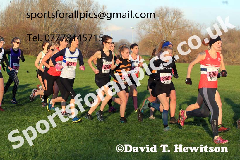 Senior womens 2022 North Eastern Cross Country Champs., Temple Park, South Shields.  Photo: David T. Hewitson/Sports for All Pics